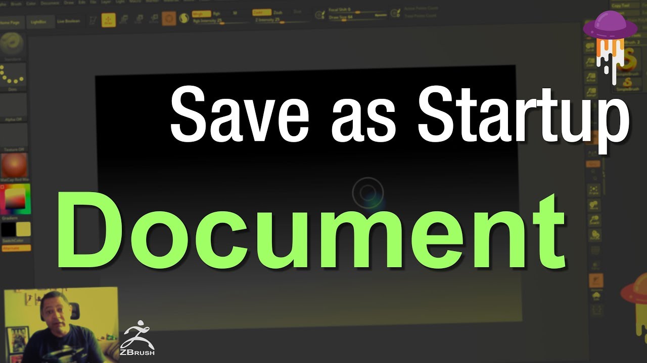 how to save document zbrush
