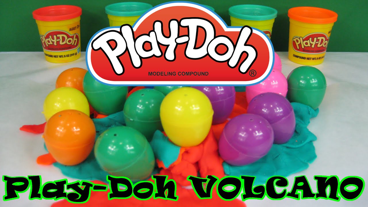 PLAYDOH SURPRISE EGG VOLCANO Lots of Toys YouTube