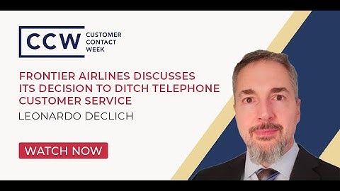 Frontier Airlines Discusses Its Decision to Ditch Telephone Customer Service
