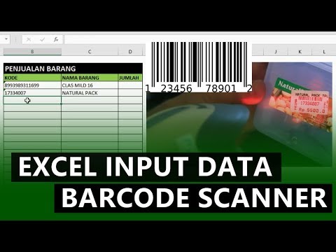 Input Barcode Lewat Scanner di Excel
