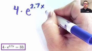 Solve Exponential Equations Using Logarithms in Base 10 and Base e