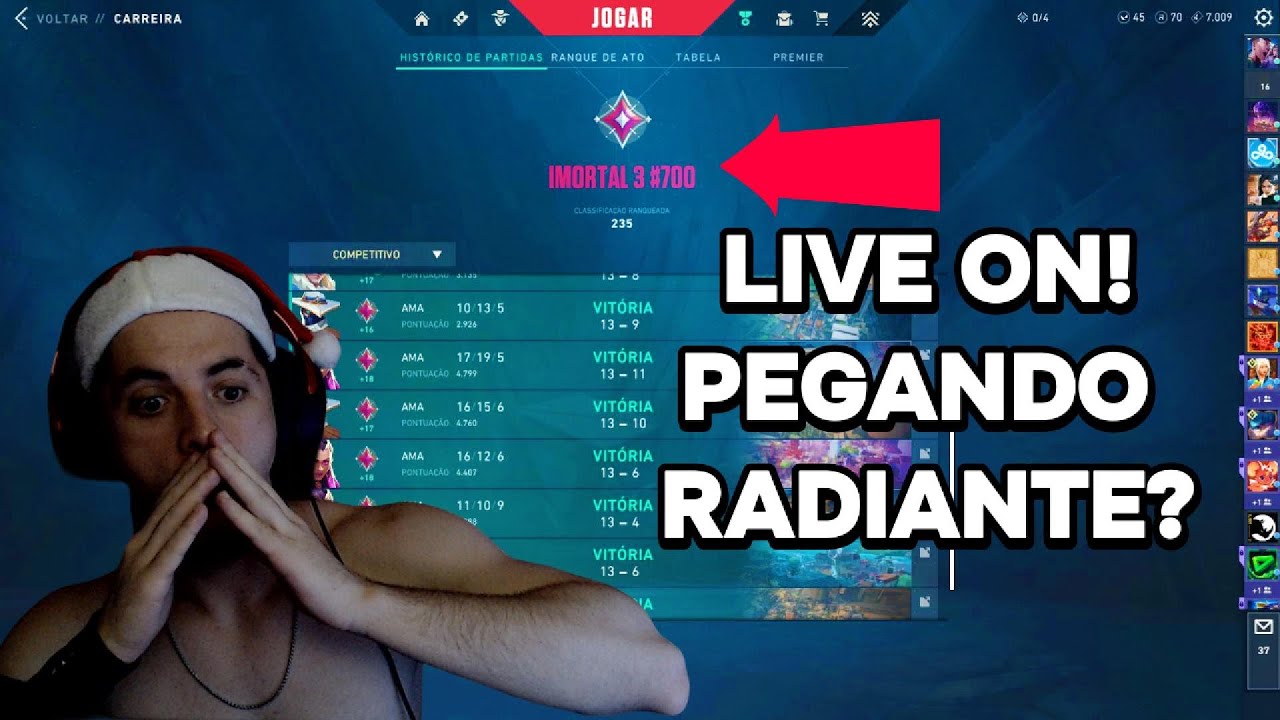 RANKEDS | 🎅 comandos pix | #407 | Siga @crazypk3 #valorant - YouTube