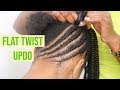 Flat twist Updo | Protective Style