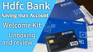 welcome kit kitne din mein aata hai HDFC passbook unboxing