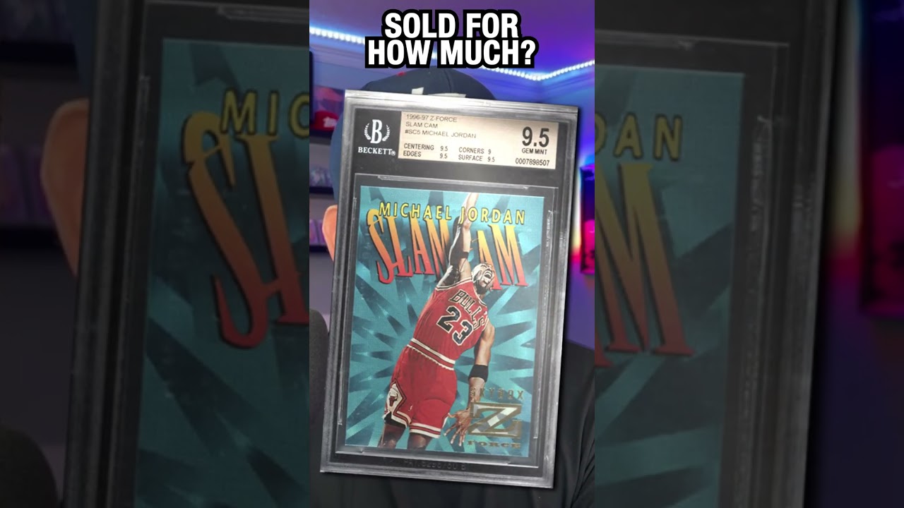 1996 Skybox Z-Force Slam Cam Michael Jordan #SC5 BGS 9.5 value on 