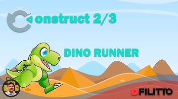 Construct 3 Dino Runner - 11  Tela de game over