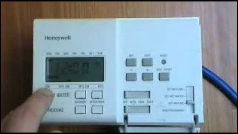 Honeywell ST6400C Timeswitch user instructions by AdvantageSW