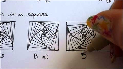 How I draw Paradox in a square - Zentangle