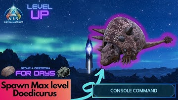 Tamed Doedicurus Spawn Command | Ark Survival Ascended