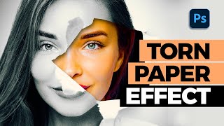 Torn Paper Effect in Photoshop ( 3 Minutes Tutorial )