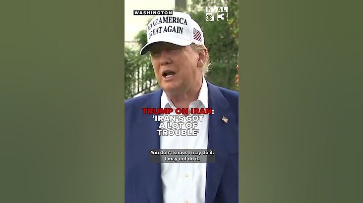 Trump stresses Iran must not have nuclear weapon amid Israel-Iran tensions
