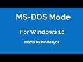 Ms dos mode pour windows 10