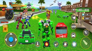 Army Bus Robot transport - Bus,plane,Robot Car Game #2 Android Game Play screenshot 5
