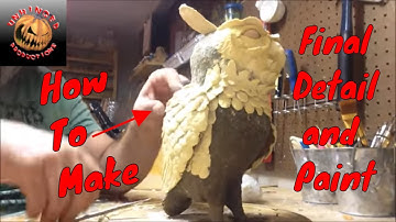 Paper mache owl completed