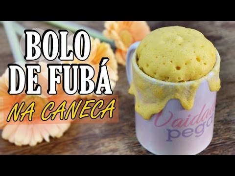 Receita: Bolo de fubá na caneca