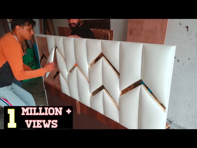 Bed Back Cushion Making how to make headboard making #bed #bedroom  #furniture 