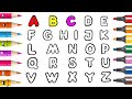 APPRENDRE LES LETTRES ET LES COULEURS EN DESSINANT vidéo éducative & Planète coloriage