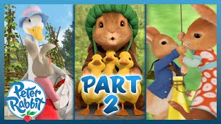 @OfficialPeterRabbit - PART 2 🐟🐰🦆 Heroic Animals Helping One Another 💪 | Cartoons for Kids