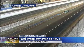2 killed, 2 critically injured in Cottage Grove wrong-way crash