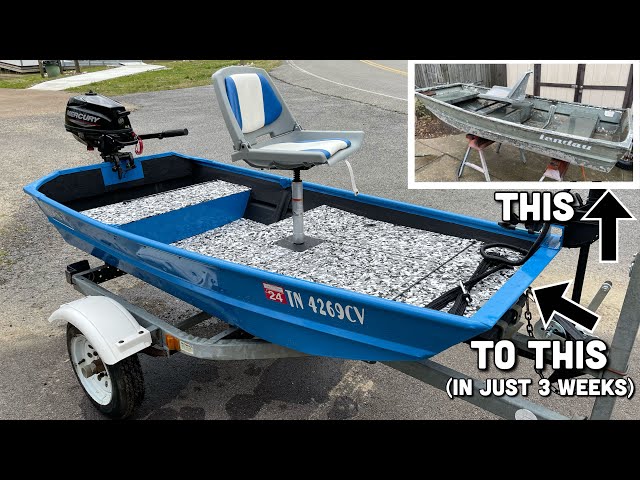 8' Jon Boat into a Bass Boat in just 3 Weeks 