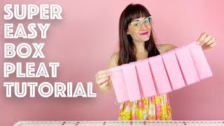 How To Make and Sew Box Pleats DIY Tutorial | Sew Anastasia