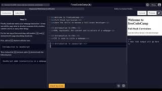 FreeCodeCamp - Responsive Web Design - Step 11 of 11 -  Learn HTML by Building an Curriculum Outline