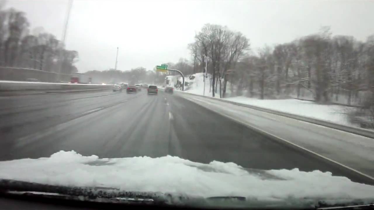 Norwalk, CT I95 to Darien CT after SnowStorm YouTube