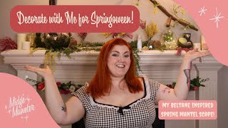 Decorate with Me for Springoween! | My Beltane Inspired Mantel Scape