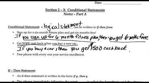 Geom Lesson 2.2 Analyze Conditional Statements