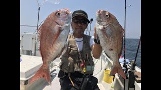 ひとつテンヤ真鯛釣り　飯岡梅花丸 2017. 7.10 AM 船