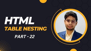 table nesting | Html tutorial in Hindi Part - 22