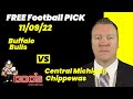 Free Football Pick Buffalo Bulls vs Central Michigan Chippewas , 11/9/2022 College Football