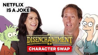 Abbi Jacobson & Nat Faxon Voice Each Other's Characters | Disenchantment | Netflix Is A Joke