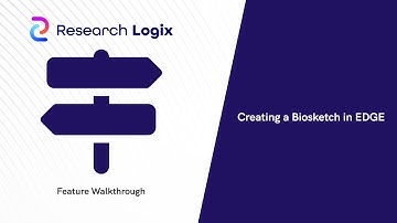 Creating a NIH Biosketch using EDGE