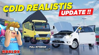 REVIEW UPDATE CDID VERSI REALISTIS !! ADA INTERIOR MOBIL - Roblox Indonesia Driver