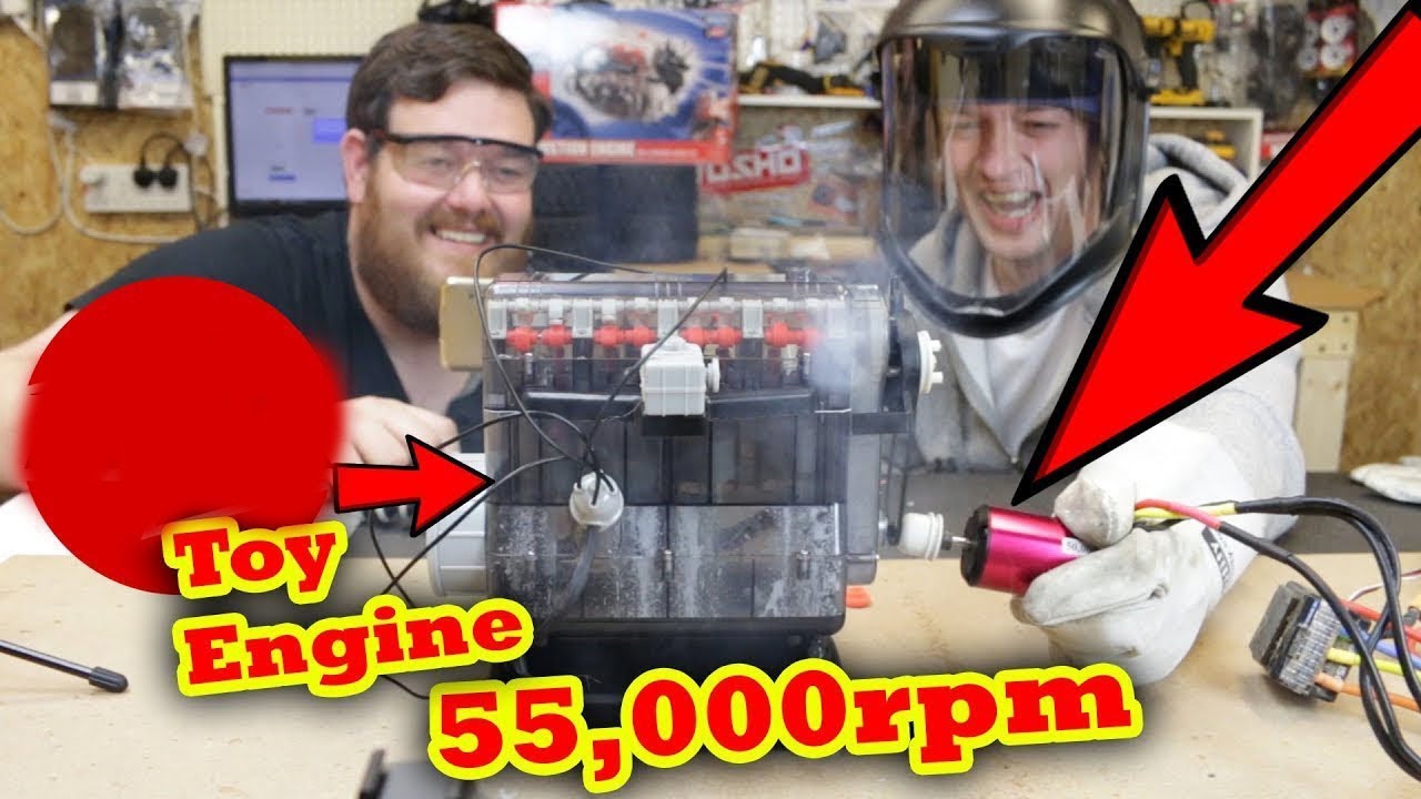 Catastrophic Toy Engine Failure @ 55,000rpm LOL - YouTube