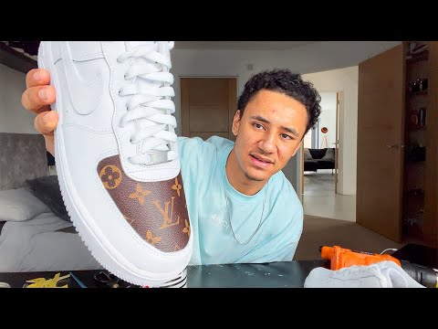Louis Vuitton Drip AF1💧 [Video]  Custom shoes diy, Custom sneakers diy,  Nike air shoes