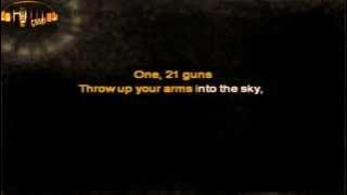 Green Day - 21 Guns karaoke