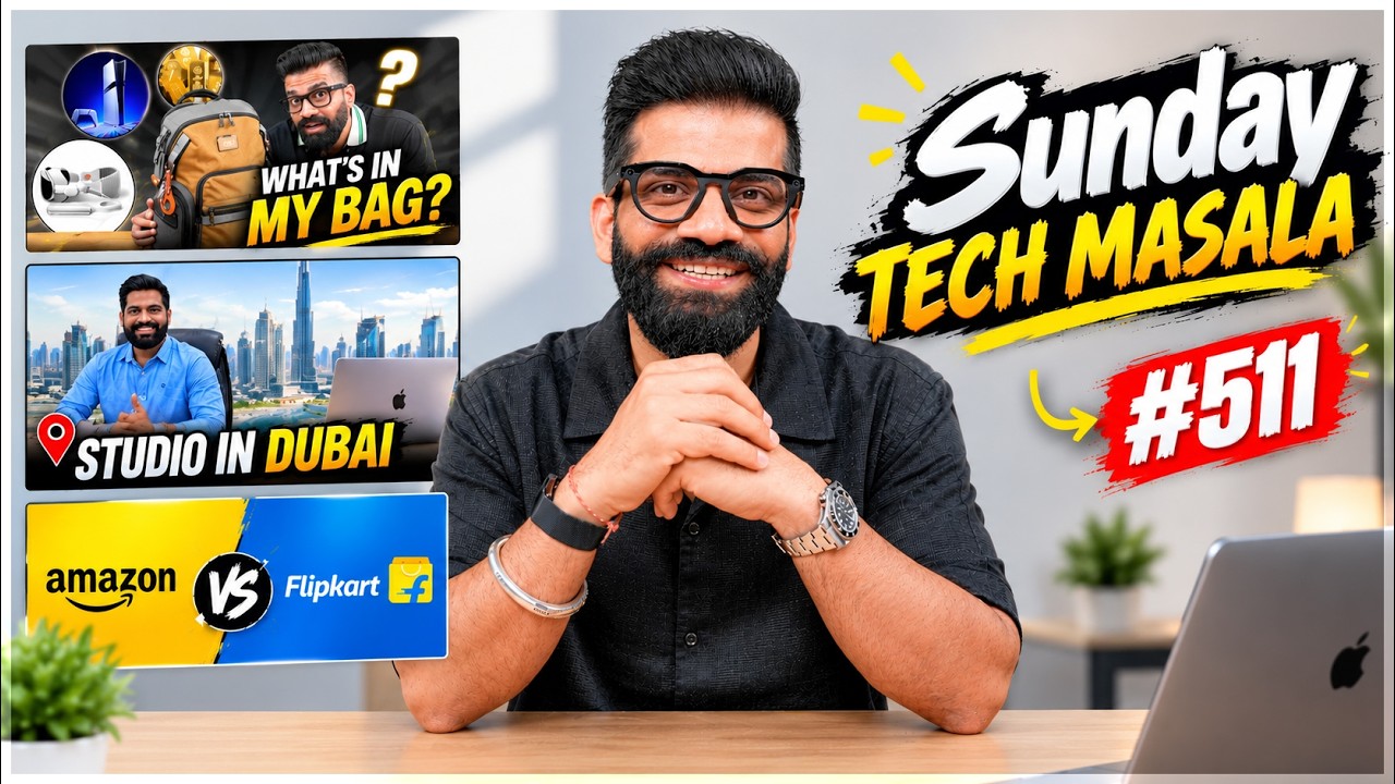 What's In My Bag? | iPhone Duo Vs Z Fold 8? | iPhone 13 Battery? | STM #511 | Technical Guruji🔥🔥🔥