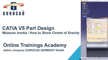 CATIA V5 Part Design | Measure Inertia  | How to Show Centre of Gravity in CATIA V5