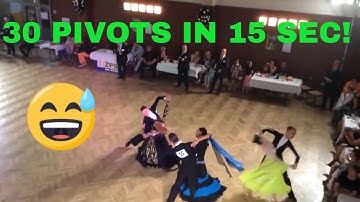 NEED TO SEE before learning pivots in WALTZ! How to dance 30 pivots in 15 seconds.