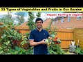 22 types of vegetables and fruits in our garden vegetable garden tour in england sangwans studio