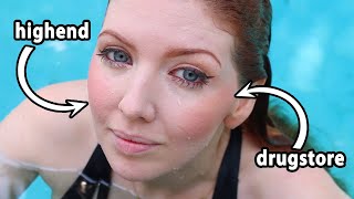 Testing WATERPROOF Drugstore & Highend Makeup | Full Face Tutorial