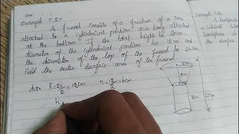 10 th maths unit 7 mensuration, example 7.27