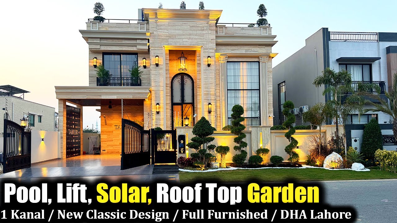 Fully Furnished 1 Kanal Neo Classical Design House For Sale In DHA Lahore