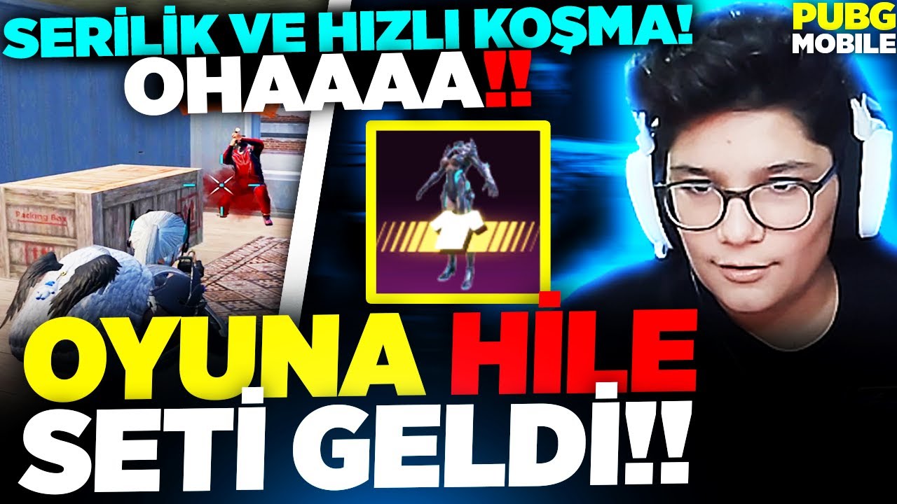 OHA!!😱 HİLE OLDUM!! OYUNA HİLELİ SET GELMİŞ!!😲 HIZLI KOŞMA VE SERİLİK!! – PUBG Mobile