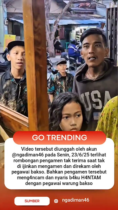 TAK TERIMA DILARANG NGAMEN DAN DI REKAM KE SOSMED, PENGAMEN NG4MUK KE PEGAWAI BAKSO