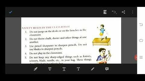 Class 3 science chapter 8 safety rules at room playground and on the road