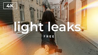 LIGHT LEAKS for Free in 4K | Video Overlays