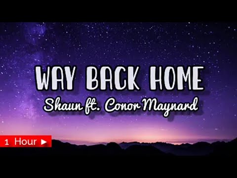 WAY BACK HOME   SHAUN ft CONOR MAYNARD   1 HOUR LOOP  nonstop
